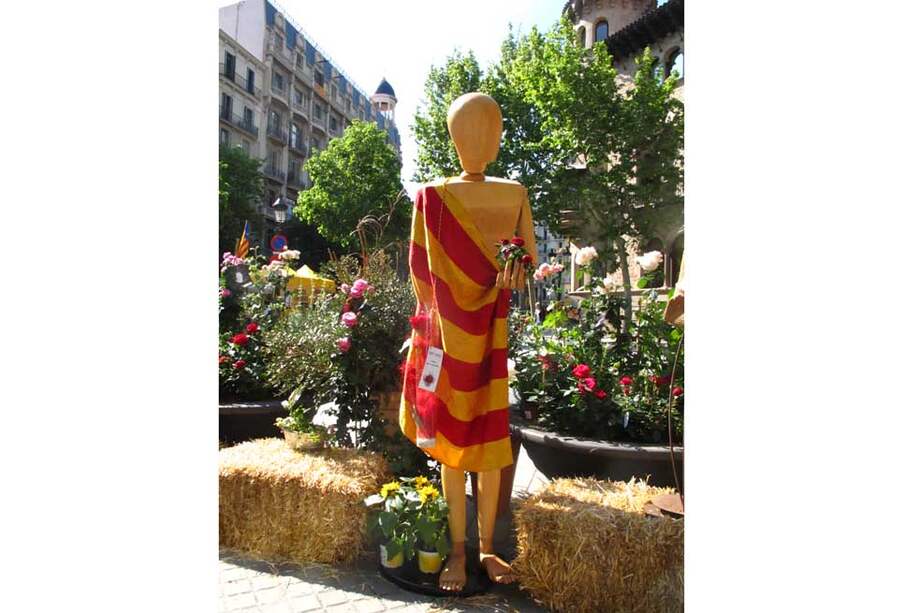 Día de Sant Jordi en Barcelona.
