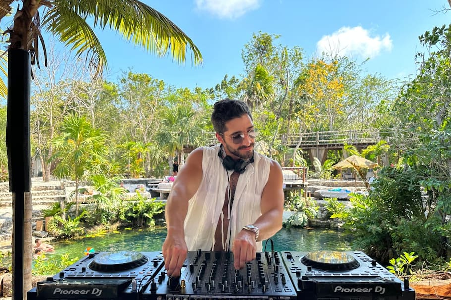 Él es Nicolás Nohra el primer DJ colombiano en compartir escenario con David Guetta