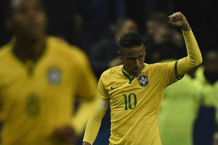 Neymar, delantero de la selección brasileña. Foto: AFP