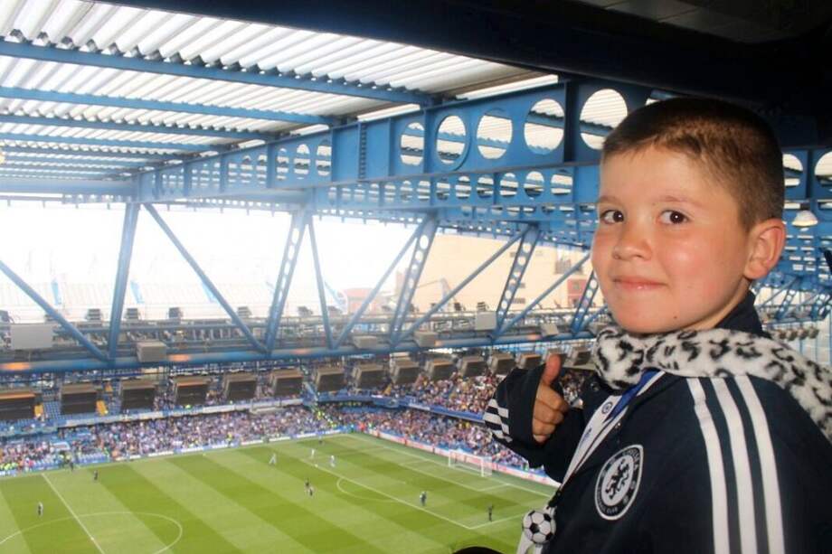 Javier Niño Ruiz, el día de la visita al Stamford Bridge, cuando Chlesea se proclamó campeón. / Gloria Bejarano