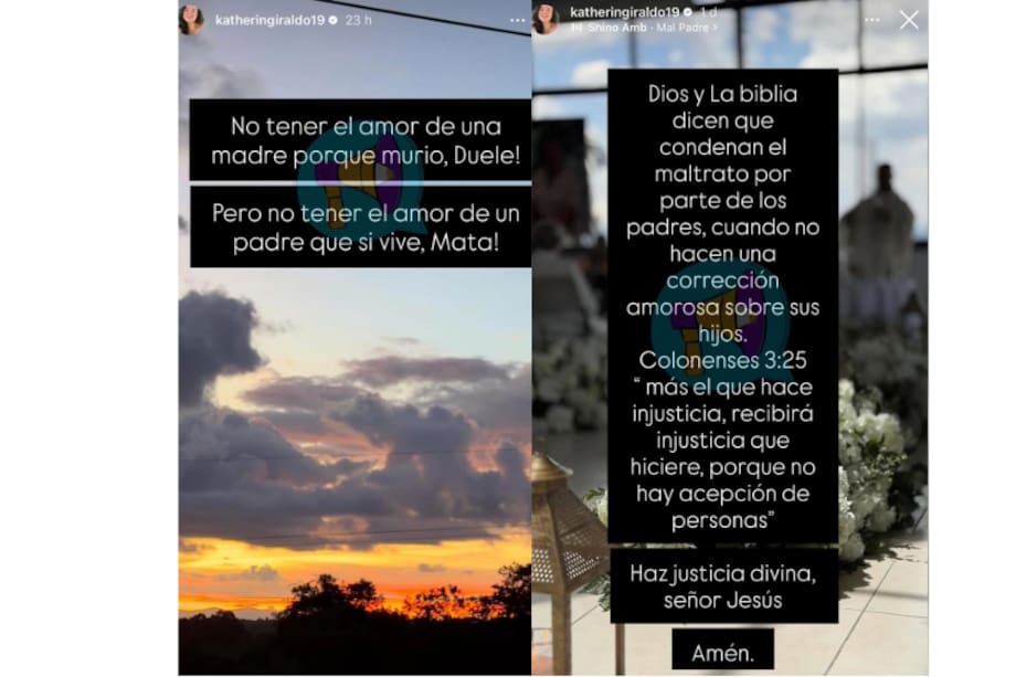 Estos fueron los mensajes de Katherin Giraldo que desataron controversia.