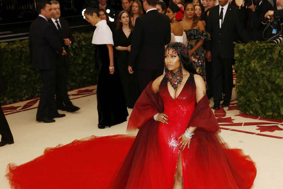 Nicki Minaj llega a la alfombra roja del Costume Institute Gala, celebrando la inauguración de la exposición "Cuerpos celestes: la moda y la imaginación católica". / EFE