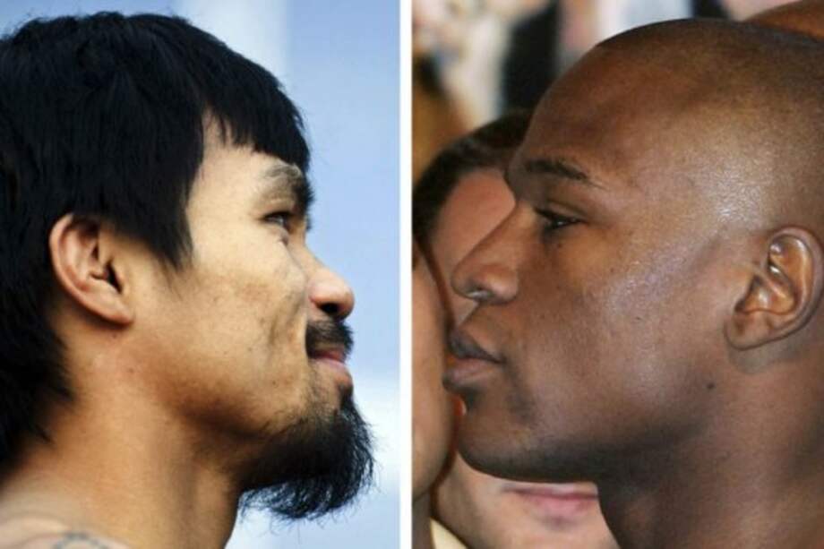 Pacquiao y Mayweather se enfrentarán el próximo 2 de mayo en Las Vegas. Foto: AFP