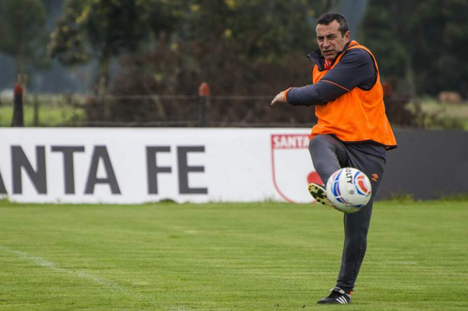 Guillermo Sanguinetti, técnico de Independiente Santa Fe. / Independiente Santa Fe