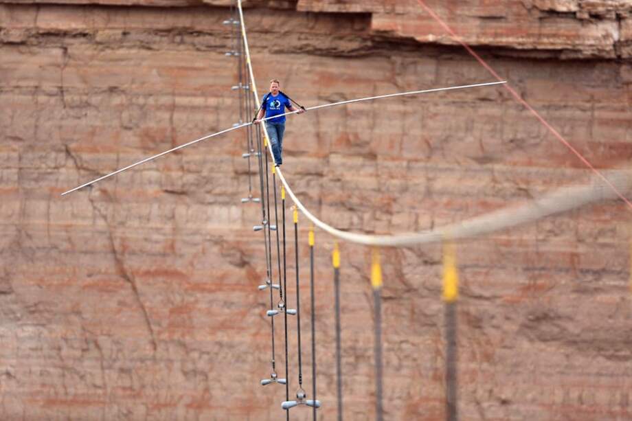 Nik Wallenda en el Gran Cañón.