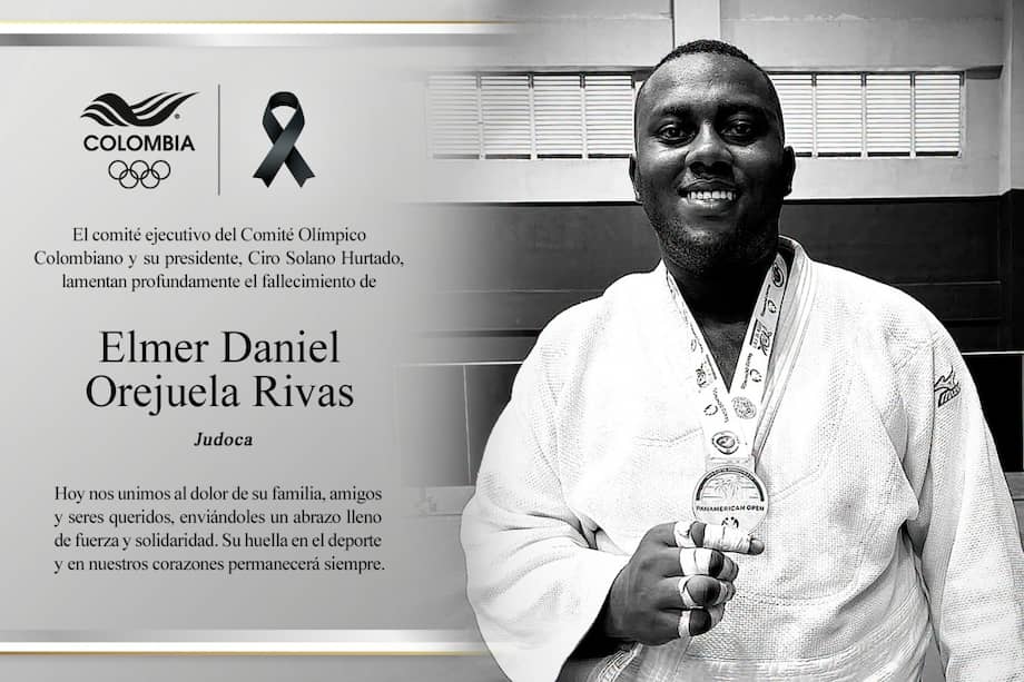 Este fue el mensaje que el Comité Olímpico Colombiano (COC) le dedicó a su atleta Elmer Daniel Orejuela Rivas.