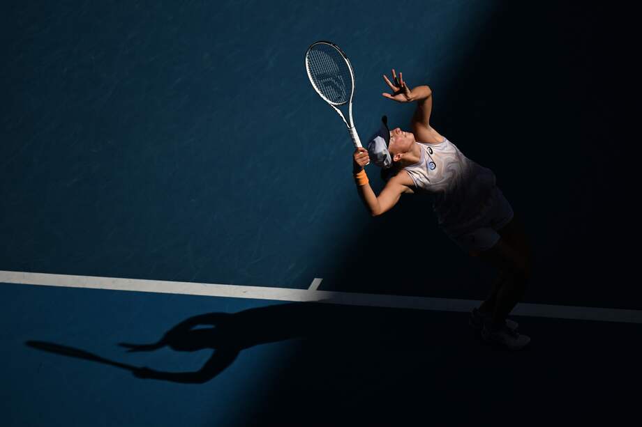 Iga Swiatek, la mejor tenista del mundo, en el Abierto de Australia.