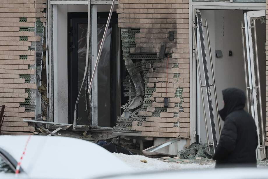 Vista del lugar de una explosión en Moscú, Rusia, donde un alto cargo militar ruso y su asistente murieron tras la detonación.