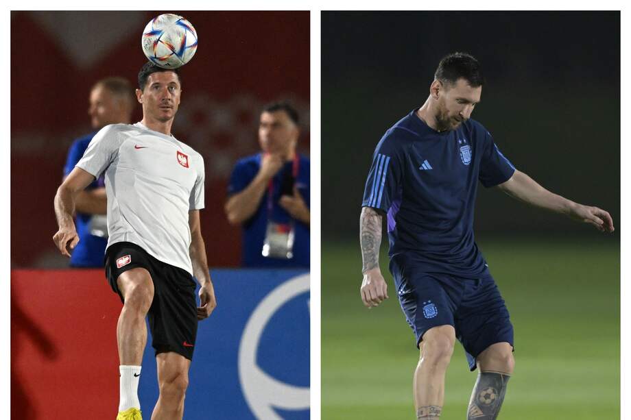 Vibrante partido entre Polonia, con su estrella Robert Lewandowski, y Argentina, con Lionel Messi a la cabeza.