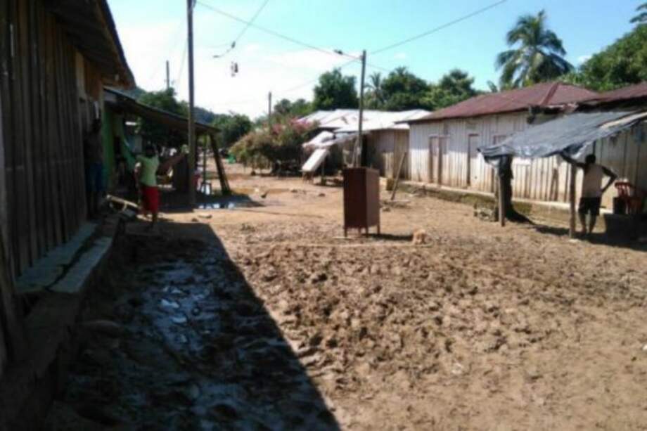 Así quedaron las calles luego de la avalancha. / Foto tomada de El Universal.