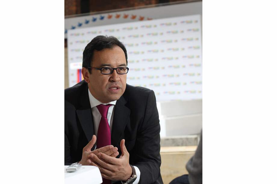 Para Prada, el gobierno de Santos es el de la paz y el progreso. / Cristian Garavito