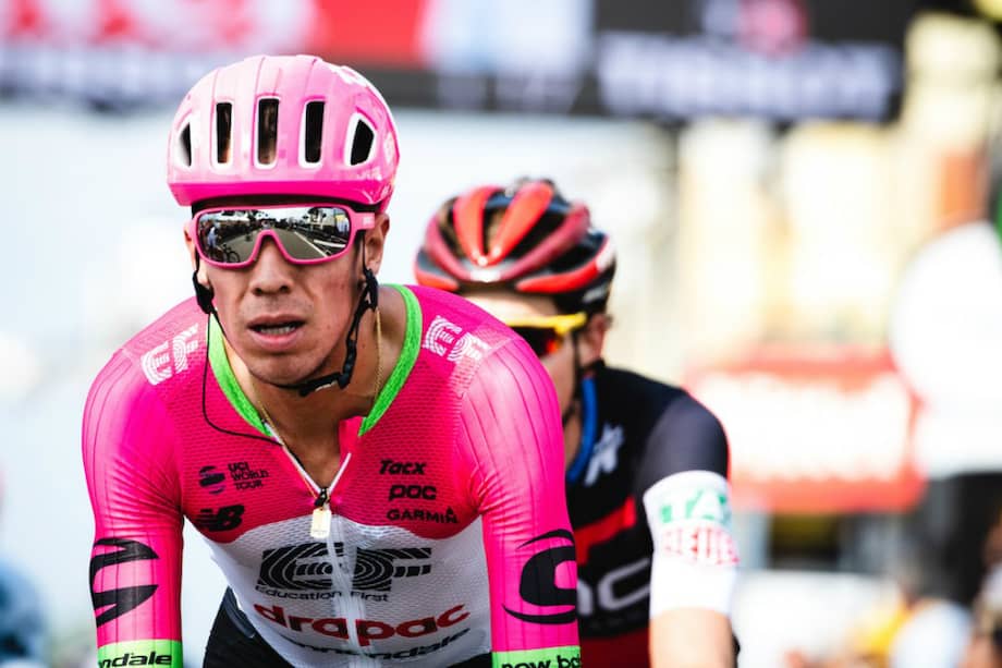 Rigoberto Urán cruzó la línea en el lugar número 17. / @Ride_Argyle