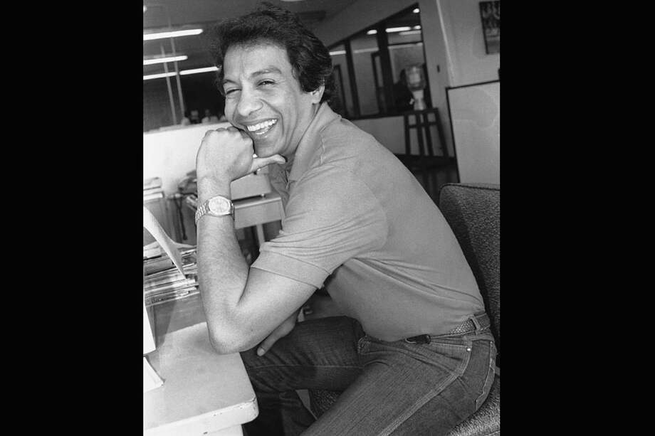 El cantautor vallenato Diomedes Díaz en mayo de 1985, en la redacción de El Espectador. / Archivo