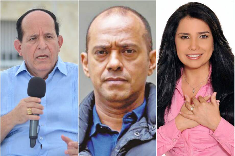 Álvaro Asthon (Liberal), Martín Emilio Morales (Partido de la U) y Aida Merlano (Conservador).