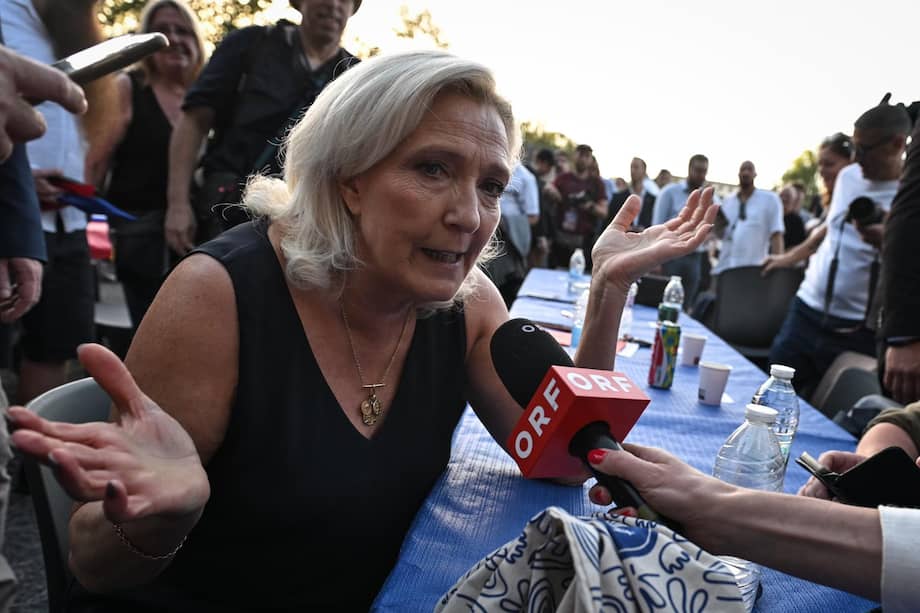 La diputada francesa Marine Le Pen, presidenta de la Agrupación Nacional