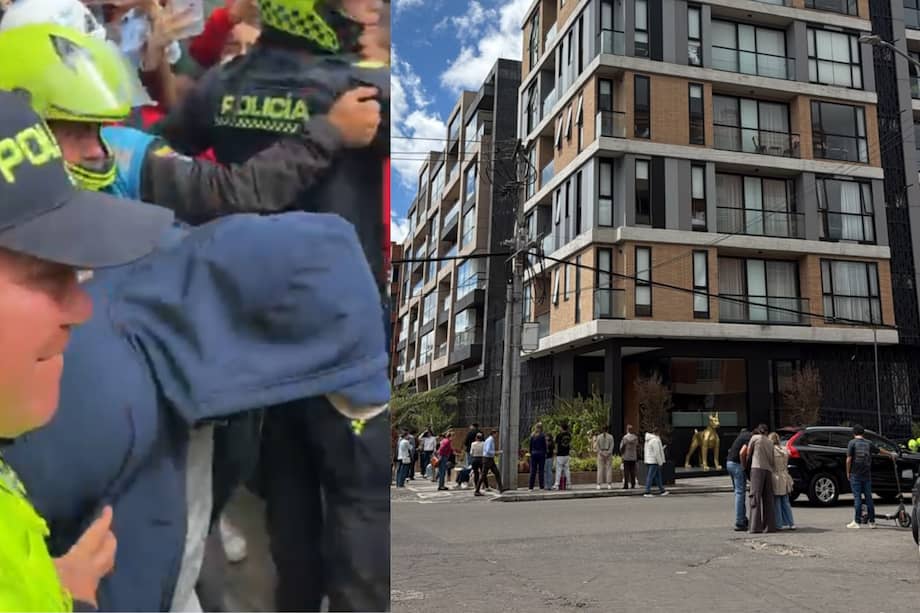 A la izquierda el sujeto capturado. A la derecha, el conjunto residencial donde fue grabado el delito.