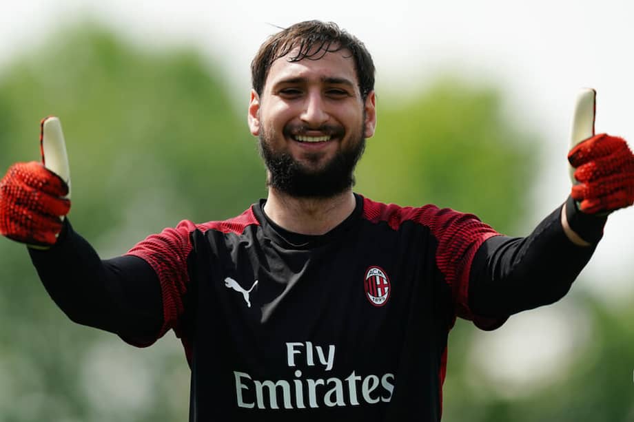 Gianluigi Donnarumma, el primer arquero del Milan, que ya regresó a entrenamientos tras el aislamiento en Italia. / Ac Milan