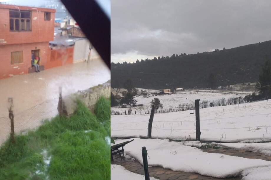 En Gachancipá (Cundinamarca) una granizada afectó varias vías municipales y viviendas del sector.