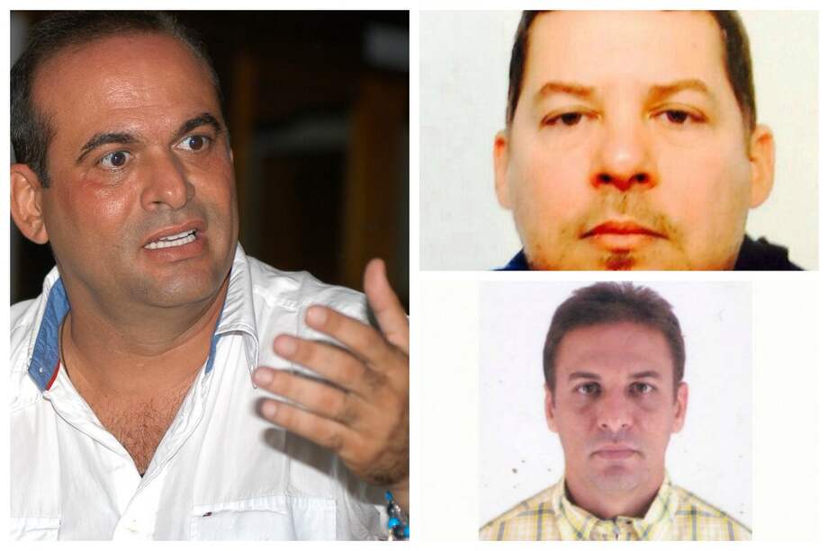 El extraditado comandante paramilitar Salvatore Mancuso. Doménico Antonio Mancuso Hoyos, primo de Salvatore. César Fernando Mancuso Gómez, el ‘Pájaro’, hermano de Salvatore. / Archivo