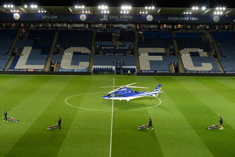 Helicóptero del dueño del Leicester se estrelló. / AFP