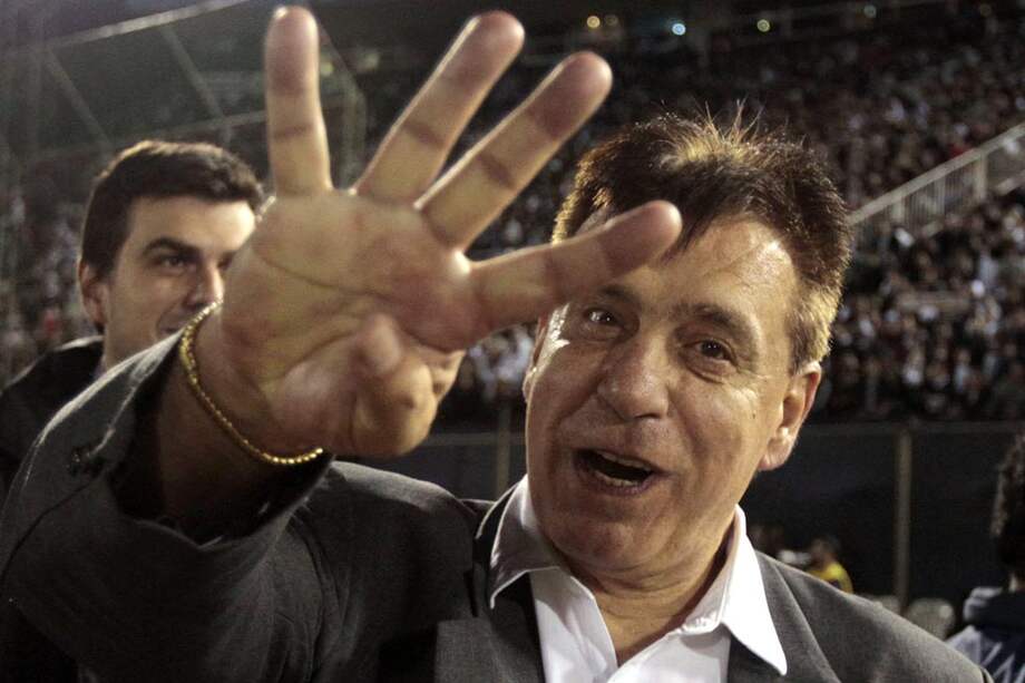 Éver Almeida señala que Olimpia va por el cuarto título de la Libertadores. / EFE