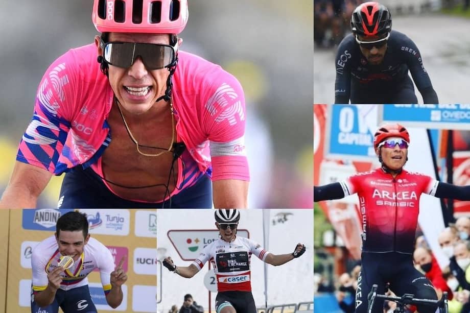 Rigoberto Urán, Daniel Felipe Martínez, Nairo Quintana, Esteban Chaves y Sergio Higuita conforman el equipo.