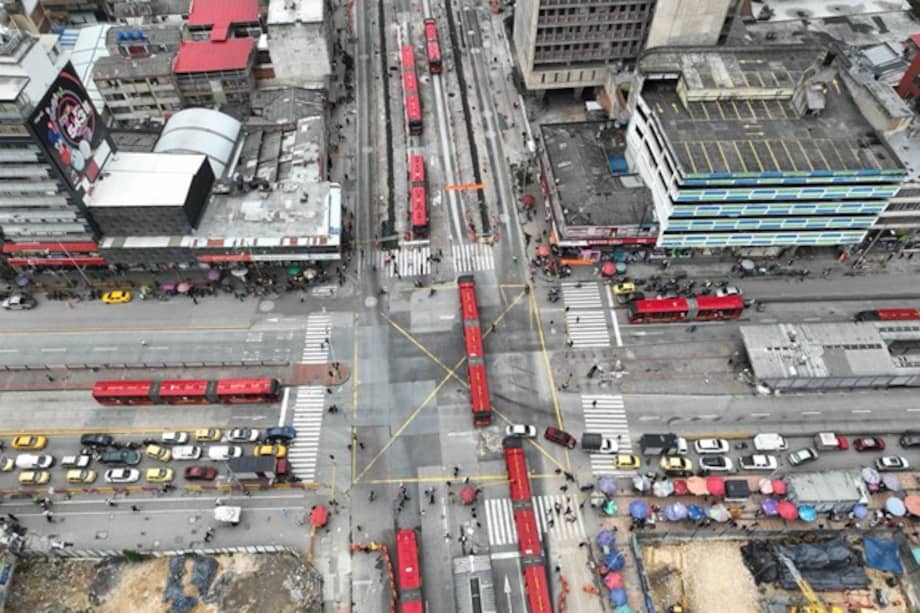 Vista aérea de la av. Jiménez.
