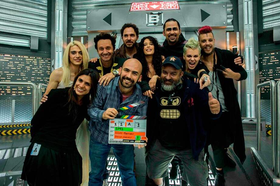 Elenco y equipo de producción de de "2091". / Cortesía
