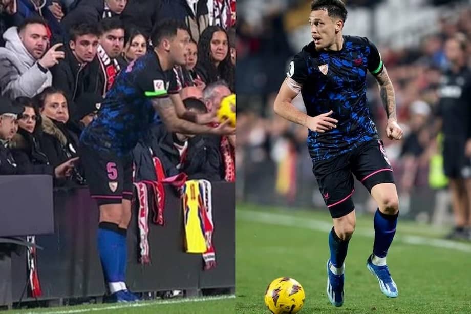 El momento en el que le tocaron la cola a Lucas Ocampos.