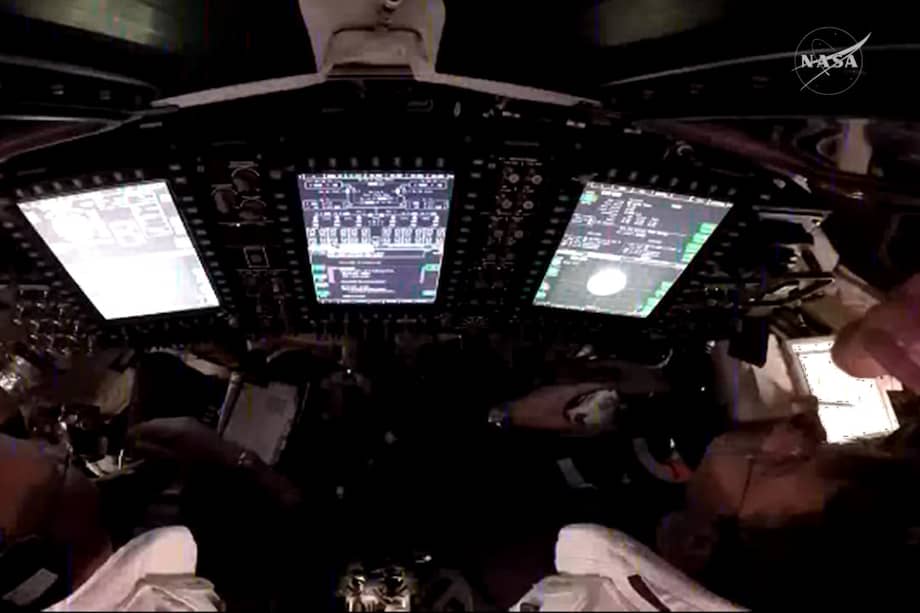 Imagen del interior de la nave espacial Oritón, diseñada por la ESA.