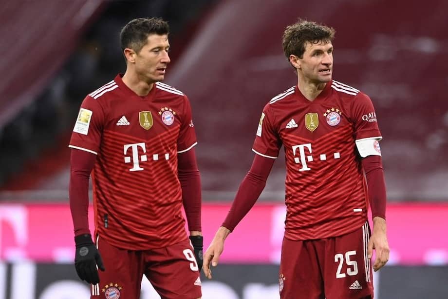 Lewandowski y Muller, de Bayern Múnich.