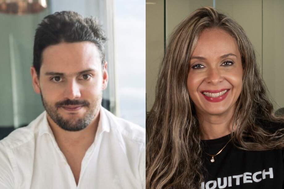 Felipe Tascón, nuevo presidente de la junta directiva, y Alexandra Mendoza, nueva vicepresidenta, de Colombia Fintech.