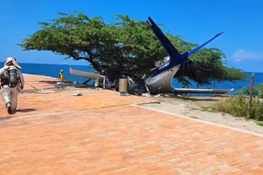 un pequeño avión se accidentó en la pista del aeropuerto de Santa Marta.