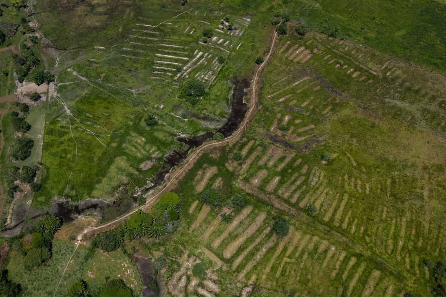 Imagen aérea de la nueva Área Arqueológica Protegida en La Mojana.