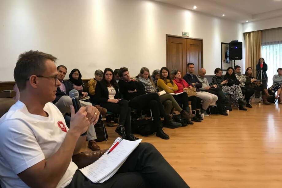 El lanzamiento de la campaña “Comunidad internacional en alerta por una Colombia en paz” se realizó este jueves en la Casa España en Bogotá/Colombia2020