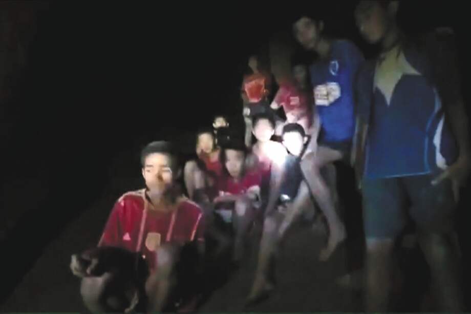 Doce niños y un adulto se encuentran atrapados en la cueva Tham Luang, en Tailandia, desde el 23 de junio. / AFP