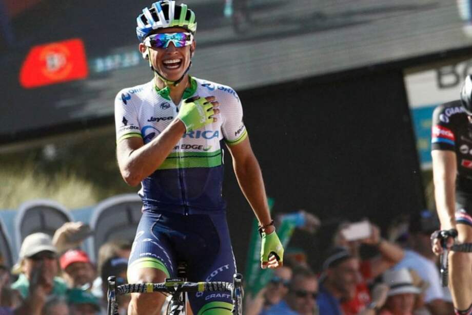 Esteban Chaves ganó la tercera etapa del Tour de Abu Dhabi. Foto: AFP