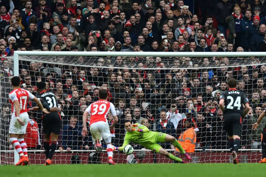 David Ospina, portero de Arsenal. Foto. AFP