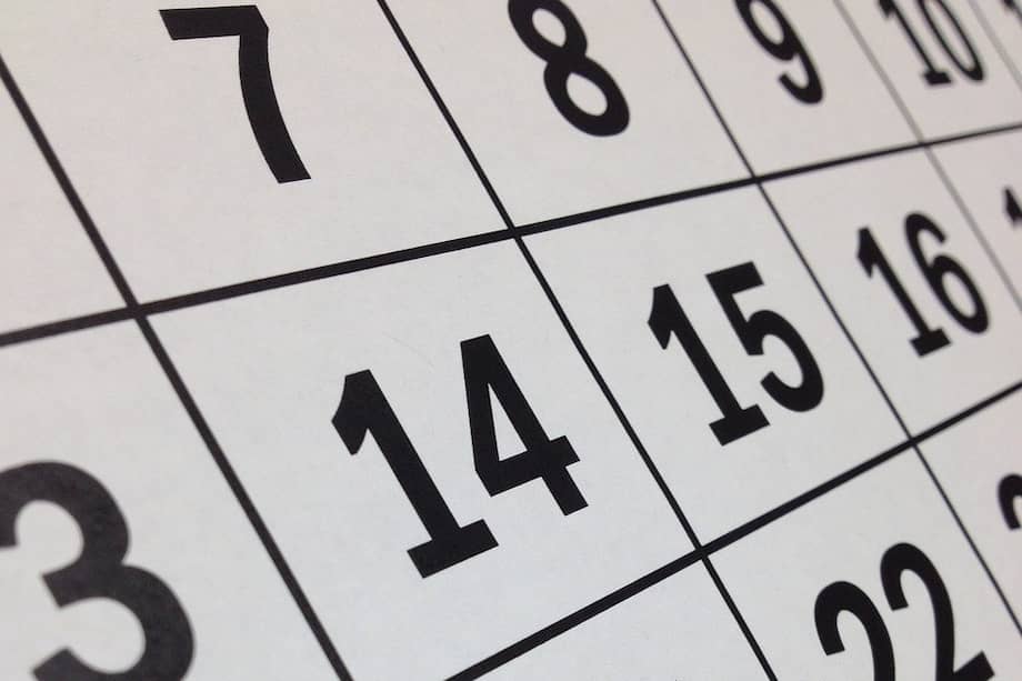 Se encuentran dos días festivos, así podrá agendar un fin de semana extenso para vacaciones o un receso.