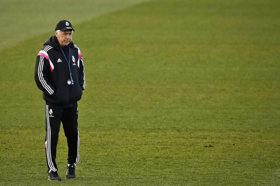 Carlo Ancelotti, técnico del Real Madrid. Foto: AFP