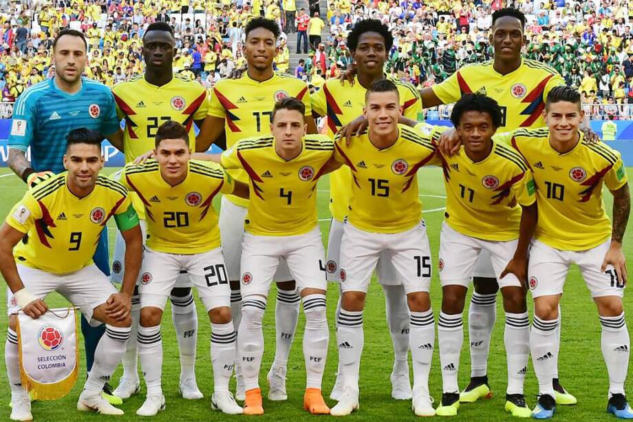Selección colombiana de fútbol en el Mundial de Rusia 2018. / AFP