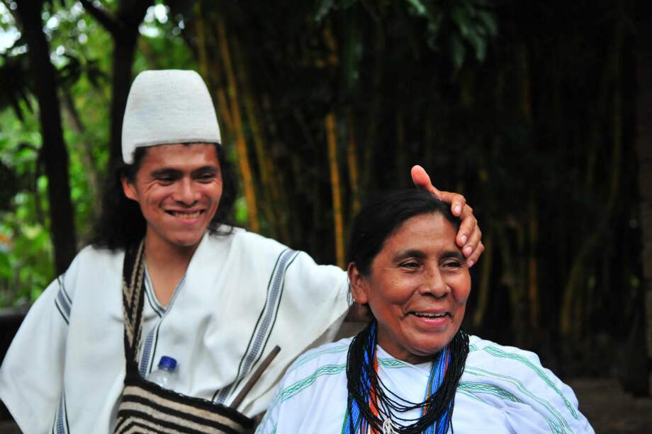 Samuel Villafañe y su madre, Dominga, quien le inculcó desde su niñez el vínculo y el amor por la Sierra. / Nelson Sierra G.