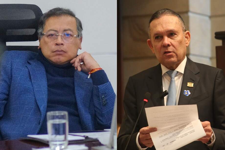 Presidente Gustavo Petro y senador Efraín Cepeda.