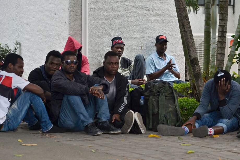 Este grupo de migrantes haitianos fue hallado en Cali el año pasado. / AFP