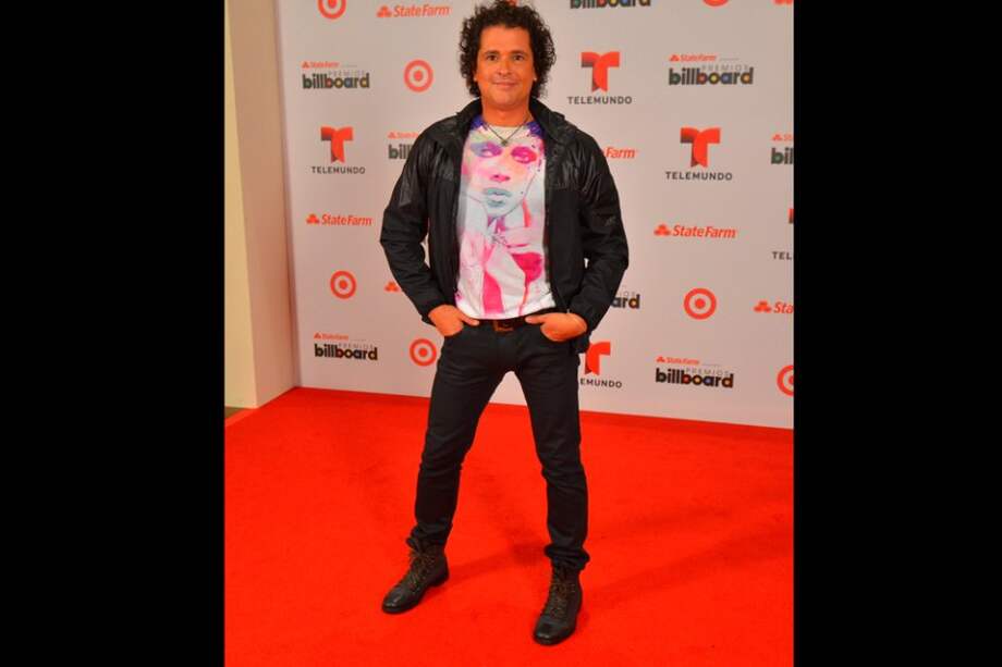 Carlos Vives en la alfombra roja de los premios Billboard Latino 2013.