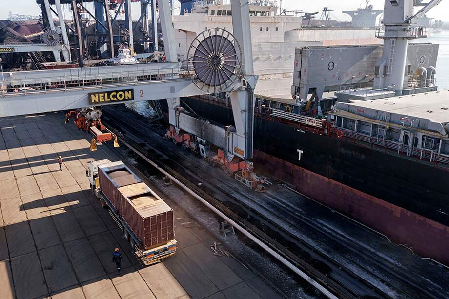 Puerto de Yuzhny en Ucrania. / Bloomberg