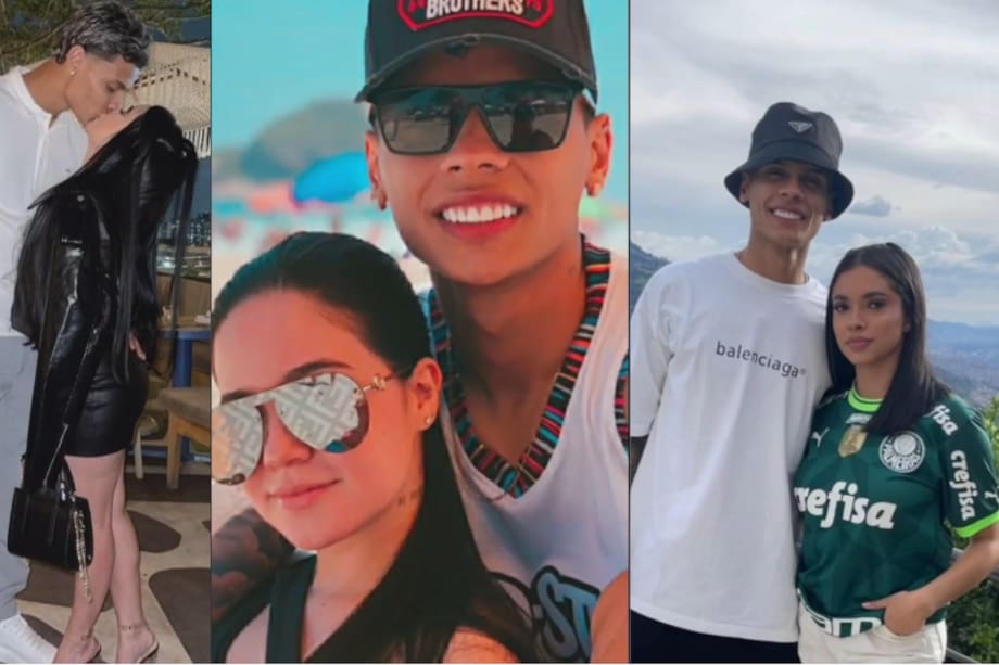 Richard Ríos y Natalia Ríos, su exnovia.