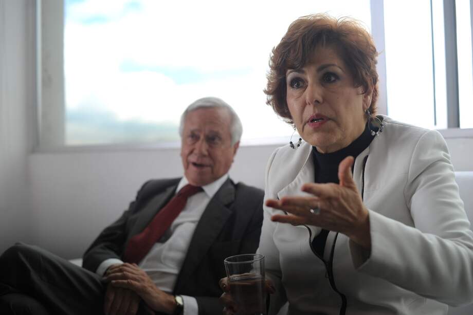 Nohora Elizabeth Hoyos, directora de Maloka, junto a Eduardo Posada, presidente de la junta directiva de la entidad. / Cristian Garavito
