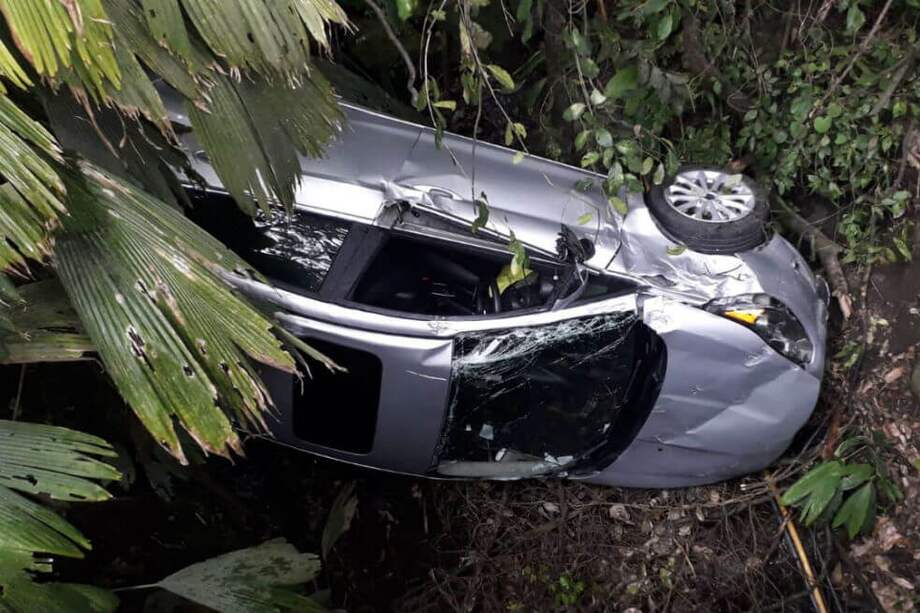 El hombre resultó ileso. / Bomberos de Cundinamarca