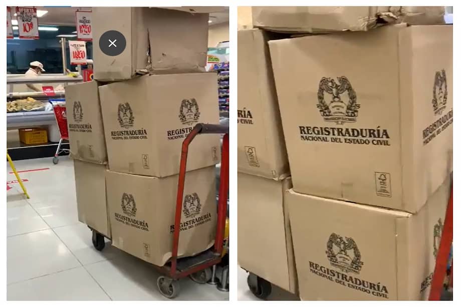 La empresa Poinsetias Colombianas, que entregó las cajas a Olímpica, señaló que las obtuvo de una empresa en Corabastos, en Bogotá.